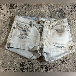 Bullhead Blue Distressed Jean Shorts